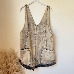 Free People High Roller Denim Romper